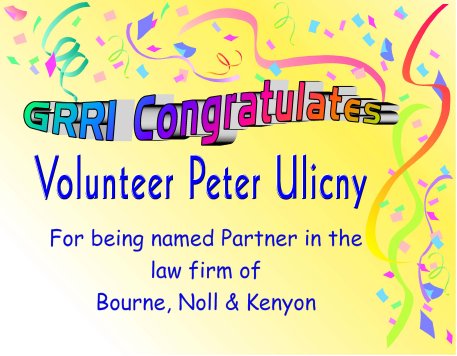 Congratulations Peter Ulicny
